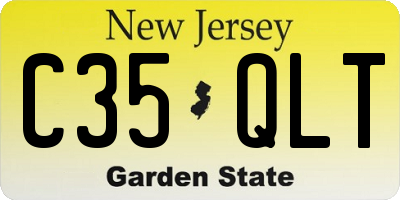 NJ license plate C35QLT