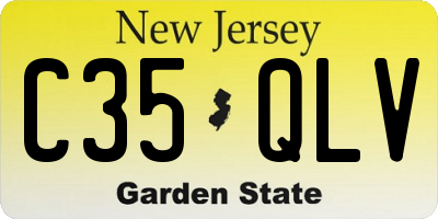 NJ license plate C35QLV