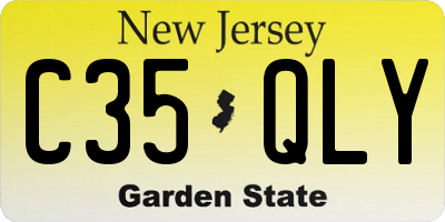 NJ license plate C35QLY