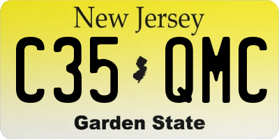 NJ license plate C35QMC