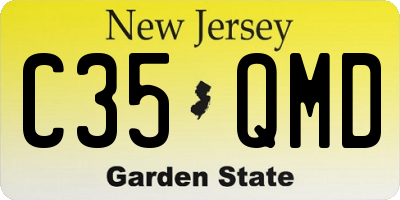 NJ license plate C35QMD