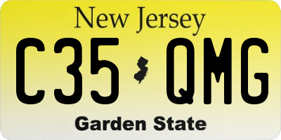 NJ license plate C35QMG
