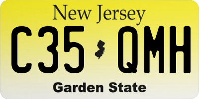 NJ license plate C35QMH
