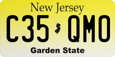 NJ license plate C35QMO