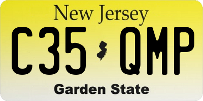 NJ license plate C35QMP