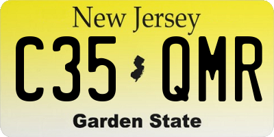 NJ license plate C35QMR