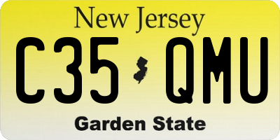 NJ license plate C35QMU
