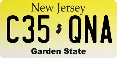 NJ license plate C35QNA