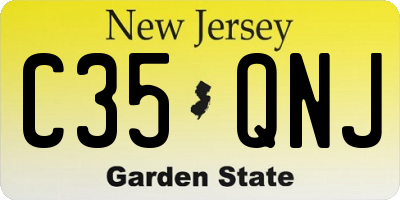 NJ license plate C35QNJ