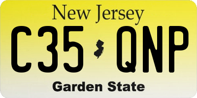 NJ license plate C35QNP