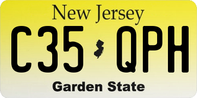 NJ license plate C35QPH