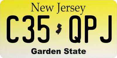 NJ license plate C35QPJ