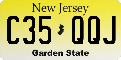 NJ license plate C35QQJ