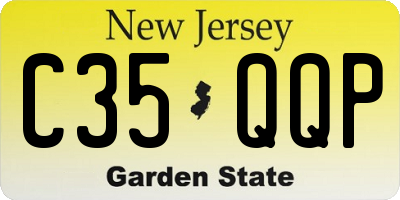 NJ license plate C35QQP