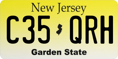 NJ license plate C35QRH