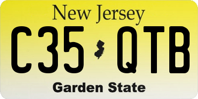 NJ license plate C35QTB