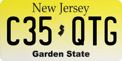 NJ license plate C35QTG