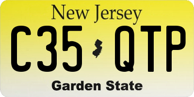 NJ license plate C35QTP