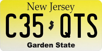 NJ license plate C35QTS