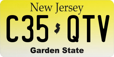 NJ license plate C35QTV