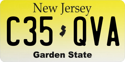 NJ license plate C35QVA