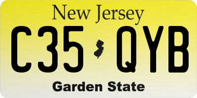 NJ license plate C35QYB