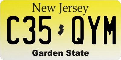 NJ license plate C35QYM