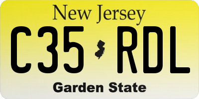 NJ license plate C35RDL