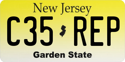 NJ license plate C35REP