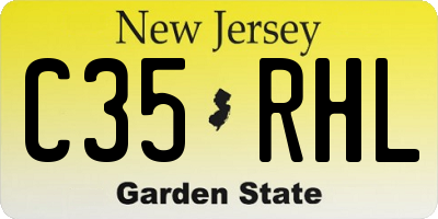 NJ license plate C35RHL