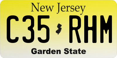 NJ license plate C35RHM