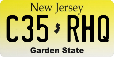 NJ license plate C35RHQ