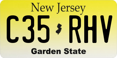 NJ license plate C35RHV