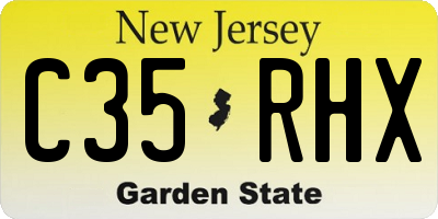 NJ license plate C35RHX