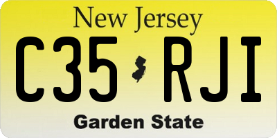 NJ license plate C35RJI