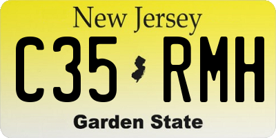 NJ license plate C35RMH