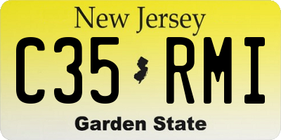 NJ license plate C35RMI