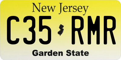 NJ license plate C35RMR