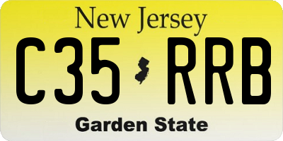 NJ license plate C35RRB