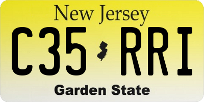 NJ license plate C35RRI