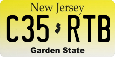 NJ license plate C35RTB