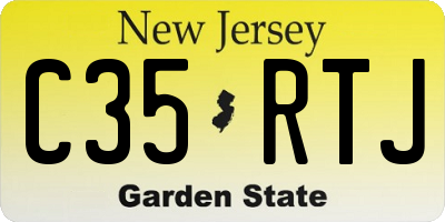 NJ license plate C35RTJ