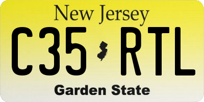 NJ license plate C35RTL