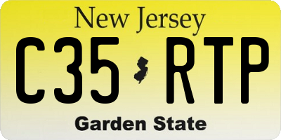 NJ license plate C35RTP