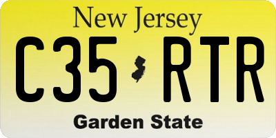 NJ license plate C35RTR
