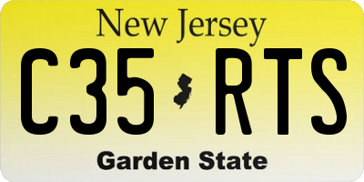 NJ license plate C35RTS
