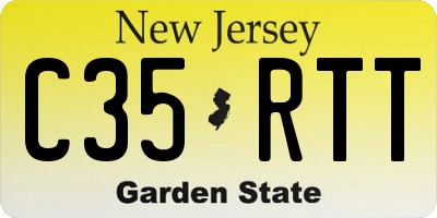 NJ license plate C35RTT
