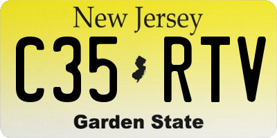 NJ license plate C35RTV