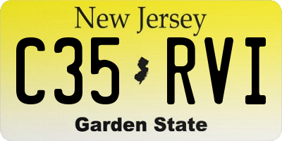 NJ license plate C35RVI