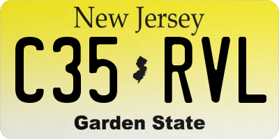 NJ license plate C35RVL